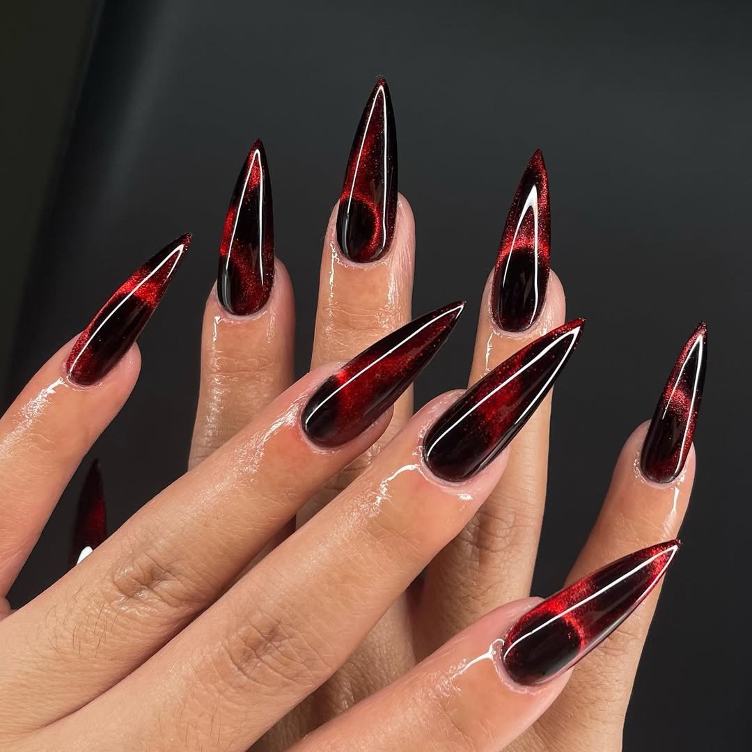 22+ Fierce Women Red Nails That Prove Classic Never Goes Out of Style