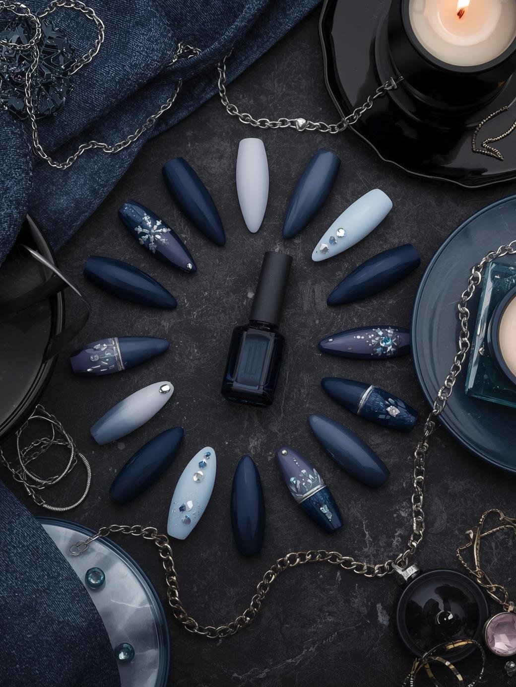 25+ Blue Nail Styles So Elegant They Feel Like Luxury on Your Hands
